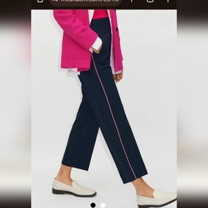 Me+Em Fluro Pinstripe Slim Crop Pant